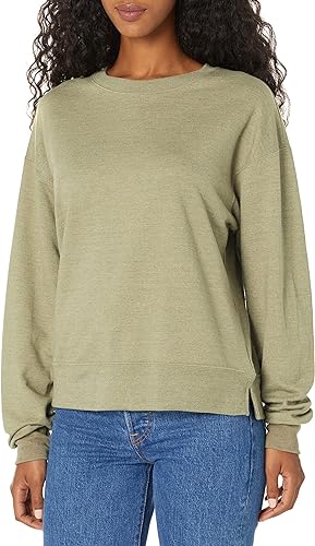 Hanes womens Originals French Terry Sweatshirt, Lightweight Fleece