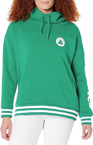 Ultra Game NBA Women's Super Soft Pullover Hoodie Funnel Sweatshirt